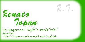 renato topan business card